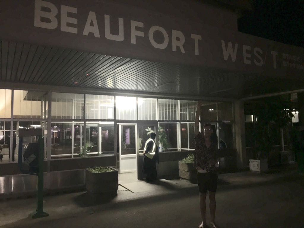 We've just arrived in JHB after a 30hour train drive #garagesaletour