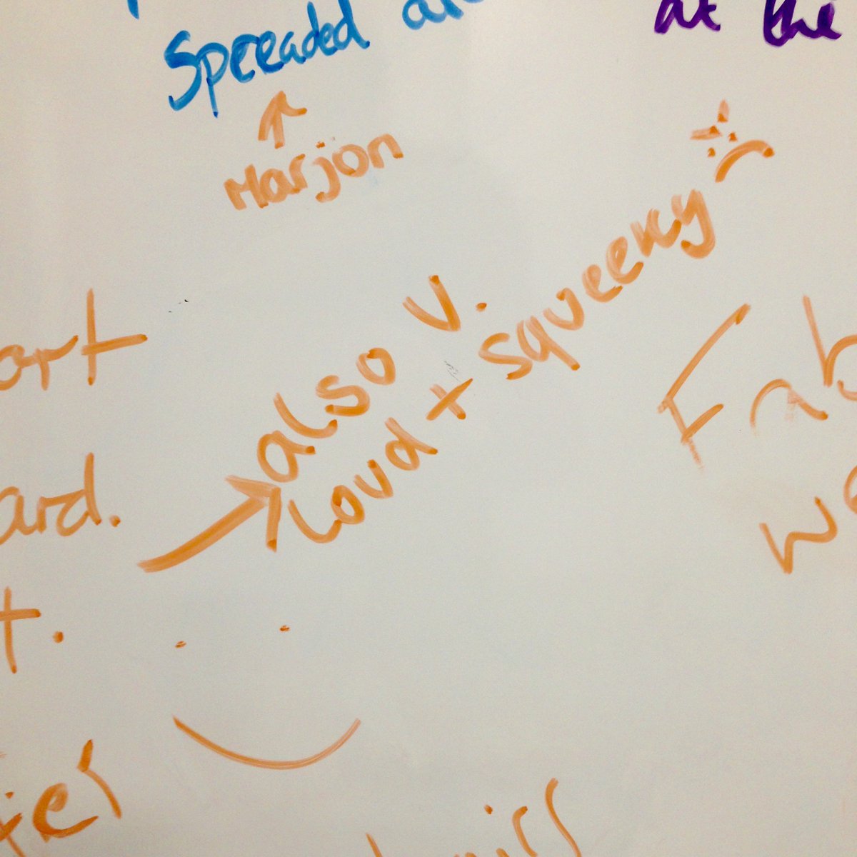 MarjonLibrary's tweet image. Are our chairs squeaky? There&apos;s still time to let us know- comment on the whiteboard, email or tweet us! #feedbackfriday #marjonlibrary
