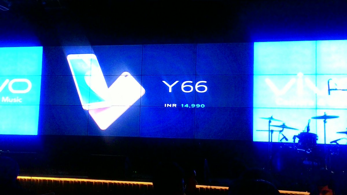 maniksehgal21's tweet photo. Yes, it is the price of this amazing device Vivo Y66 at only INR 14,990... @Vivo_India @manjulika5 #bloggersnight https://t.co/7NW2uJQTvi