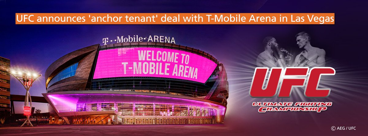 ColiseumGSVA's tweet photo. @ufc announces ‘anchor tenant’ deal with @TMobileArena in #LasVegas https://t.co/GfhMNGiSpQ #coliseumsummit https://t.co/FtfGtxnrci