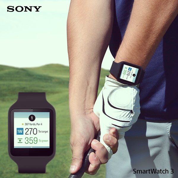 SonyPHinc's tweet photo. Get that hole-in-one! No matter what you do to pass the time, your #SmartWatch3 is with you indoors and outdoors. https://t.co/hy8kXyR4ri