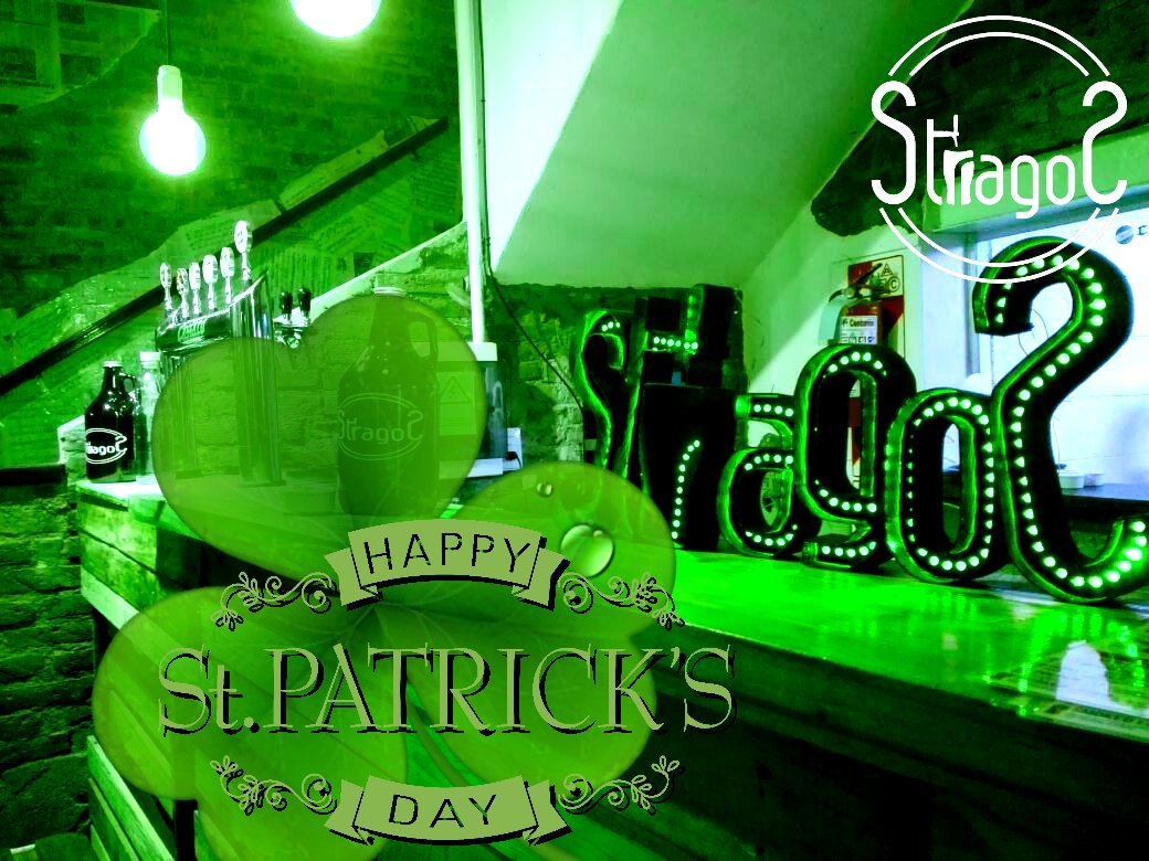 StragosBar3's tweet photo. @gamba1063 @CaravanaGamba Hoy se festeja #StPatricksDay en Fructuoso Rivera 15 con 2 bandas en vivo,un dj y la mejor cerveza artesanal🍻🍻 https://t.co/1dPr66FLK0