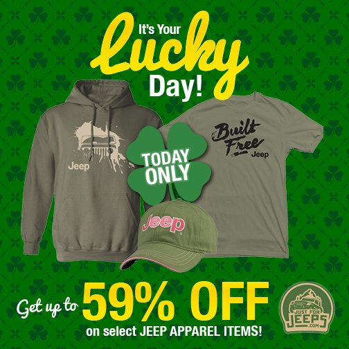 JustForJeeps's tweet photo. Happy St. Patrick’s Day from Just for Jeeps!
https://t.co/oNlZNNKFRb
#StPatricksDay https://t.co/93VpfNhFzE