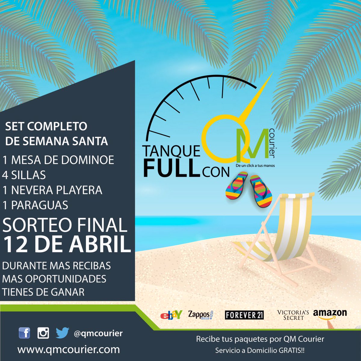 QM COURIER te Premia en Semana Santa 2017.