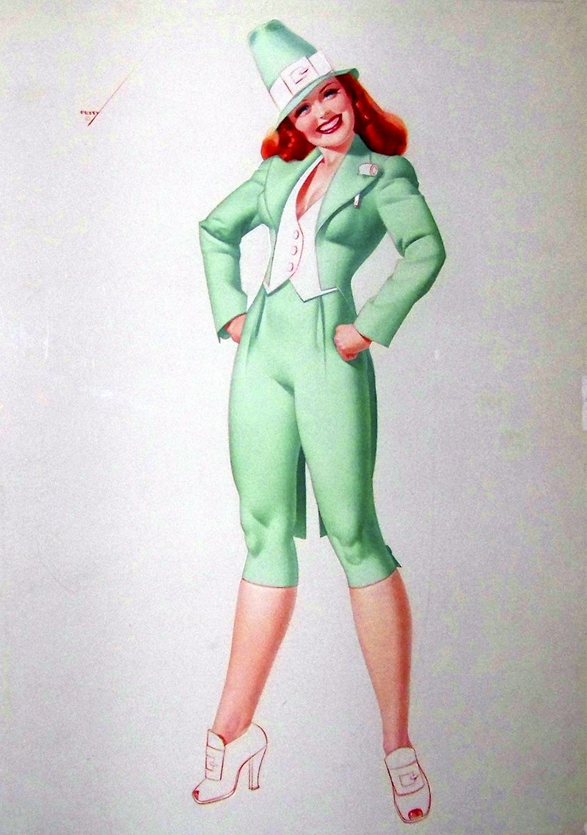 MeiselGallery's tweet image. Happy #StPatricksDay from our flirty #pinup #girl #georgepetty #meiselgallery