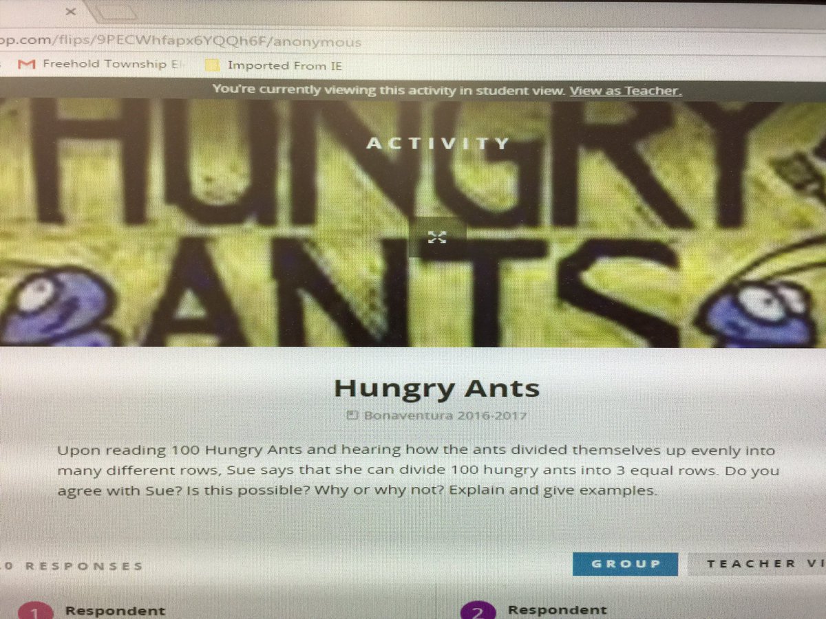 bonaventuraWFS's tweet image. Discussing possible ways to divide up 100 hungry ants equally. @VersoApp #MathDiscussion #BridgesMath @wfschool @WFSPrincipal @MLCmath 🐜💯🐜