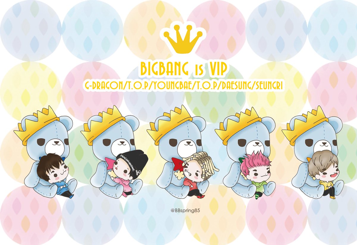 Spring Bigbang気紛れイラスト Bigbang Is Vip Bigbang Fanart Bigbangfanart Gd Jiyong Top Youngbae Taeyang Daesung Dlite Seungri Vi T Co 5ohdug4tvi