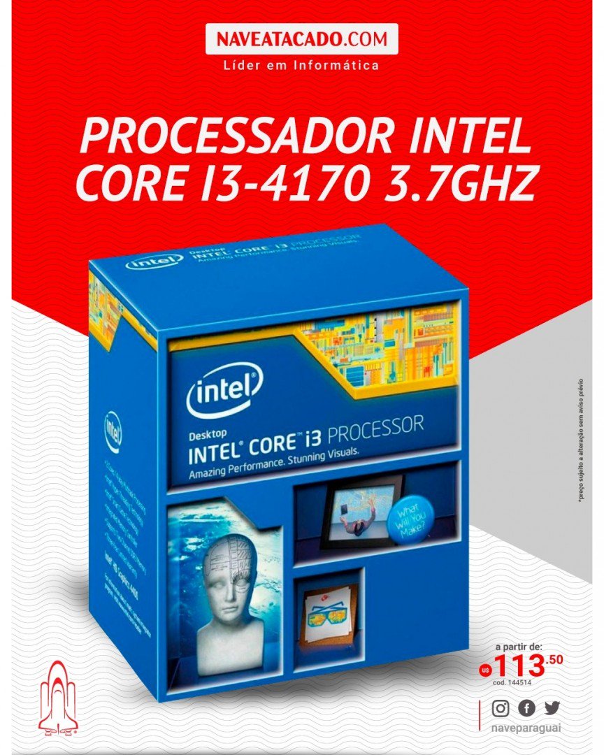 Naveparaguai's tweet photo. Processador Intel Core I3-4170 3.7GHZ 3MB - Confira: https://t.co/pDL09Idp1Q #navea... https://t.co/UebqhXJxXI https://t.co/w6f6ovdQqL