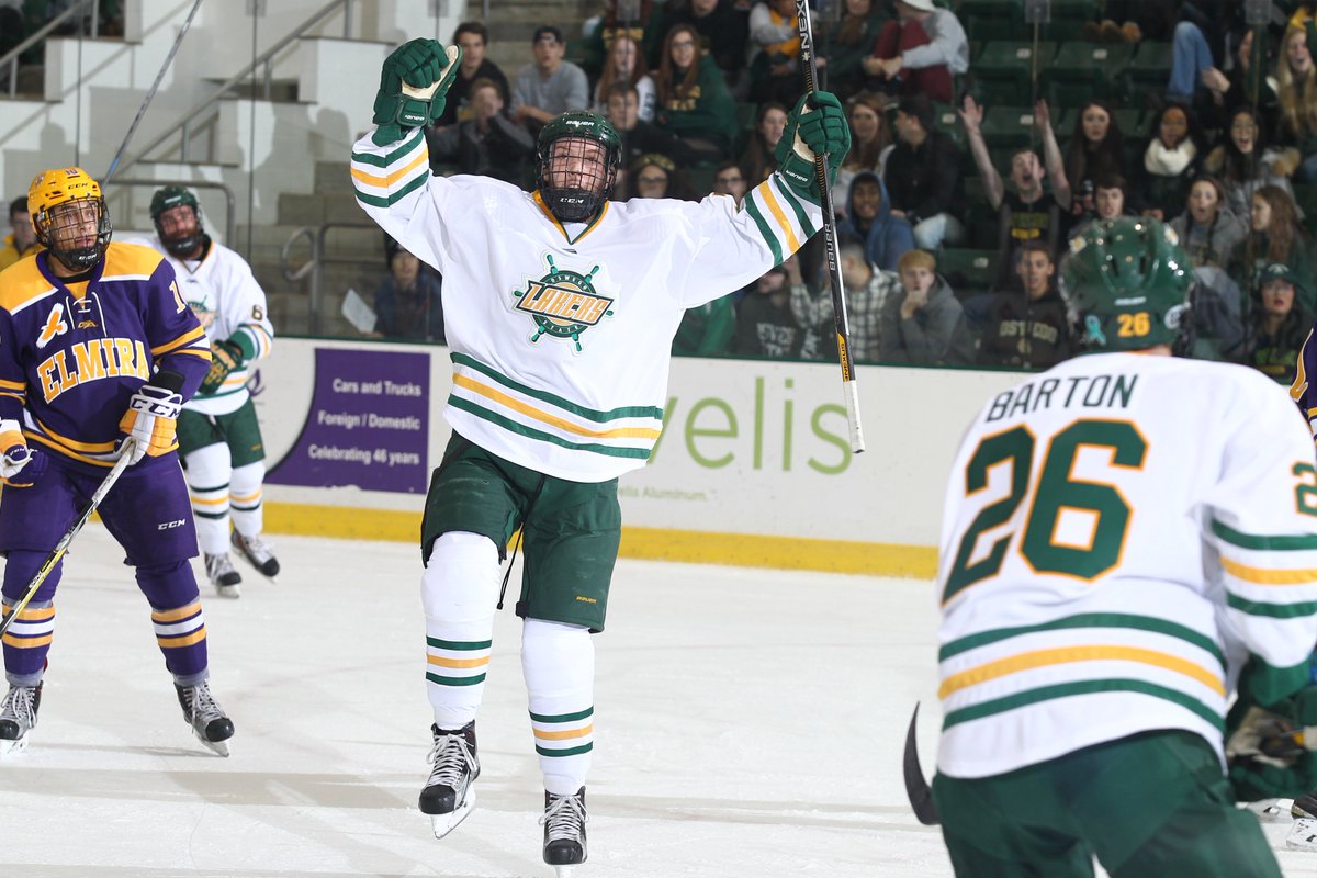 OswegoMHockey's tweet photo. Good luck to @hulshof28 who is joining the @IndyFuel this weekend.  Shoot the puck.  #greenmachine #ForeverLakers https://t.co/LY9N1KOFeX