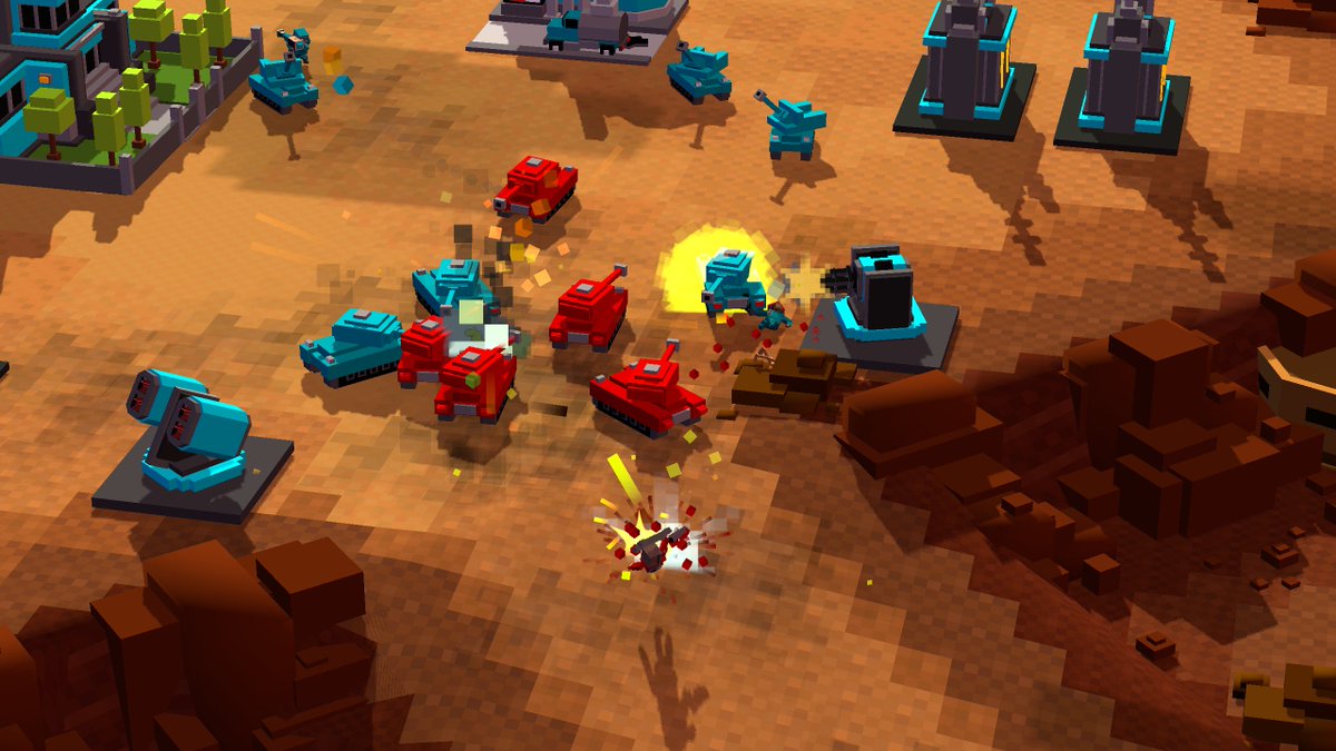 SOEDESCOfr's tweet photo. Dans @8BitArmies, jouez en ligne avec 8 joueurs ou avec l'IA sur 10 cartes multijoueurs ! Identifiez la personne avec qui vous allez jouer. https://t.co/kyKA6M0WGl