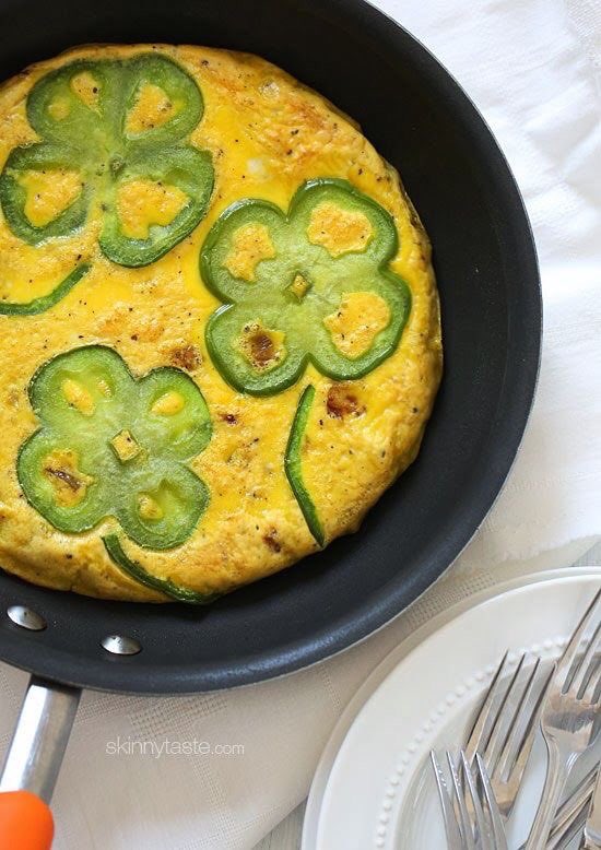 Today's special: bell pepper and potato frittata