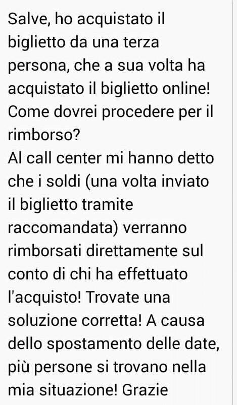 wmerinaa's tweet photo. @TicketOneIT @ligabue trovate una soluzione corretta! Grazie https://t.co/J04ZiFbK2A