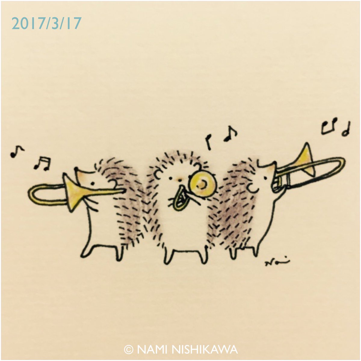 تويتر にしかわなみ なみはりねずみ على تويتر 1149 トロンボーン トロンボーン かっこいいよね Trombones Illustration Hedgehog イラスト ハリネズミ なみはりねずみ T Co Hqpdayq1kl