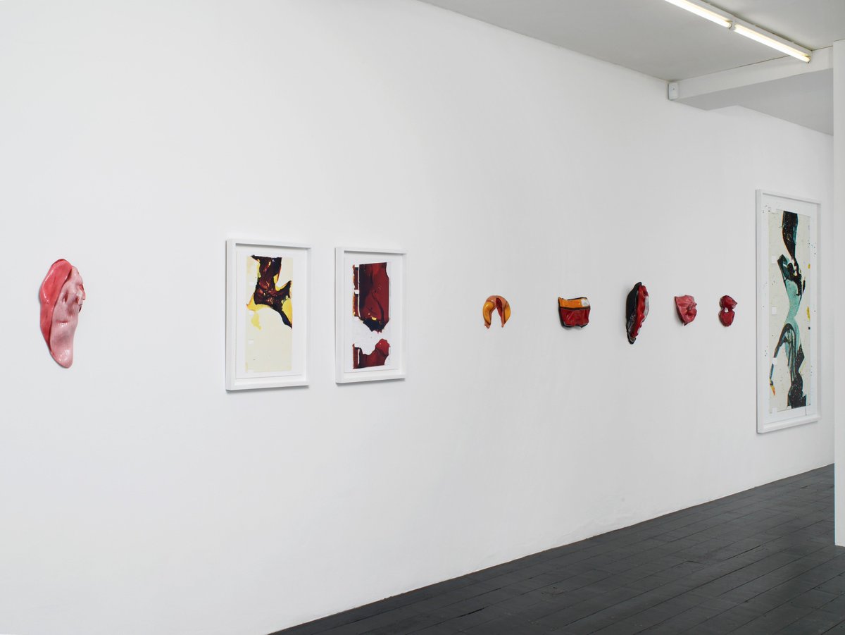 _letrangere's tweet image. A few views of our new show, Piotr Krzymowski and Cédric Teisseire: hot, hot, hot, open now! bit.ly/2mtaQhS #hothothot #film #paint