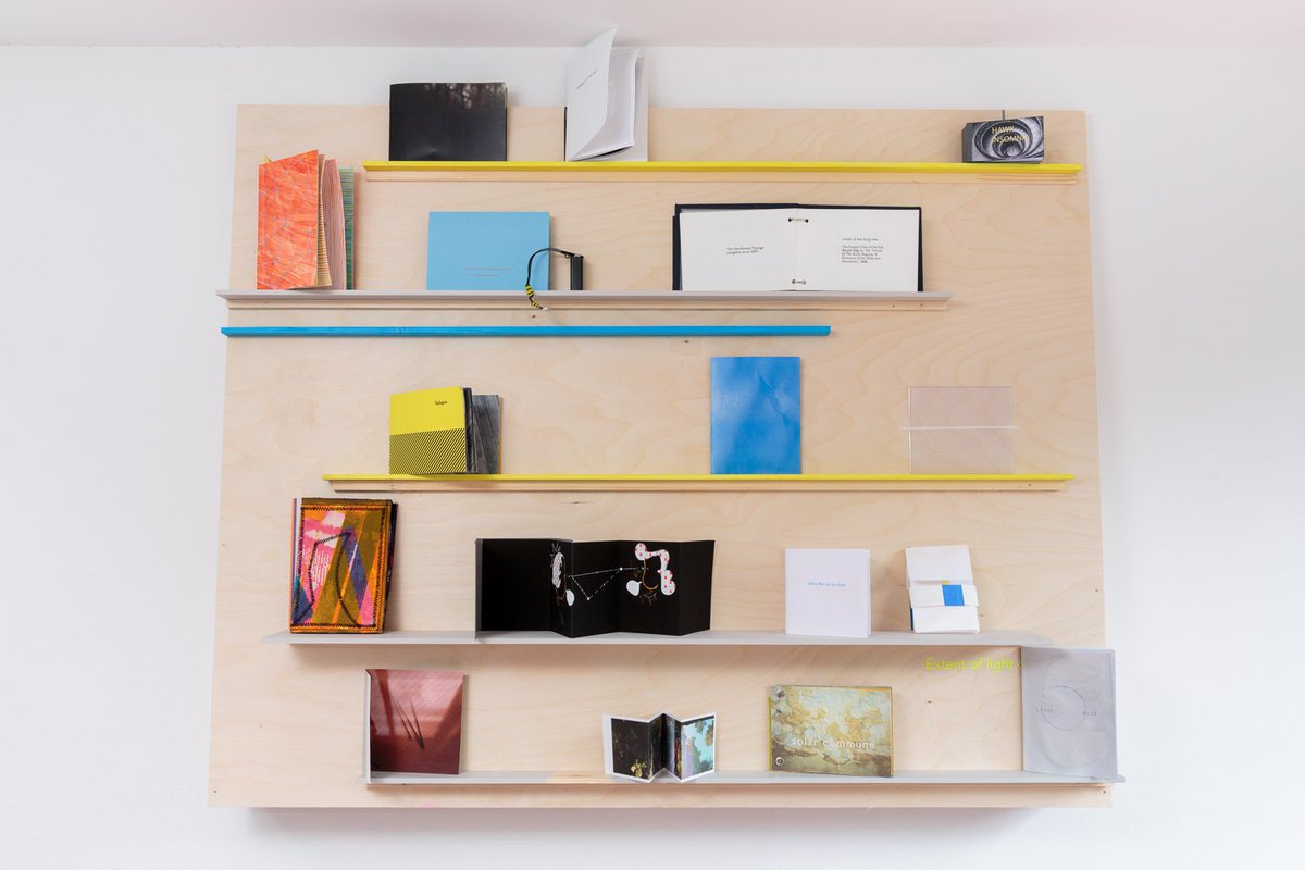 KingsgatePS's tweet photo. Last wk to see #millimetre02's artist book project #ofaveragesunlight curated by #FinlayTaylor &amp; #SusanJohanknecht come have a browse 🌝🌚 https://t.co/GOs579TJix
