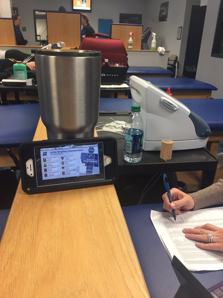 UB Athletic Training (@bullssportsmed) on Twitter photo Cheering on <a href="/UB_Wrestling/">UB BULLS Wrestling</a> and <a href="/_Michael_Wade_/">Movement Without Limits</a> from Alumni Athletic Training Room! #gobulls #UBhornsUP 🤘🏼🤘🏼 Cheering on <a href="/UB_Wrestling/">UB BULLS Wrestling</a> and <a href="/_Michael_Wade_/">Movement Without Limits</a> from Alumni Athletic Training Room! #gobulls #UBhornsUP 🤘🏼🤘🏼