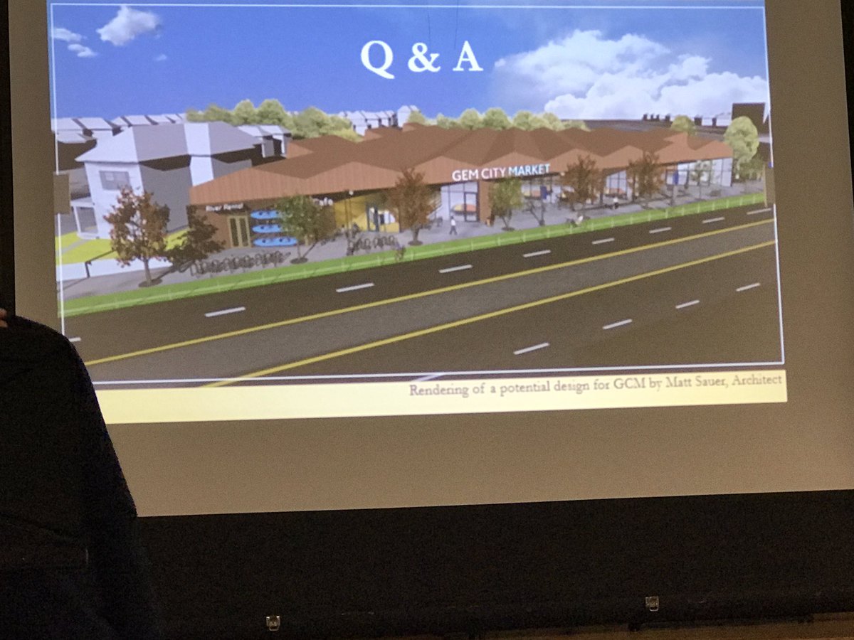 Rendering the upcoming Gem City Market on Salem Avenue