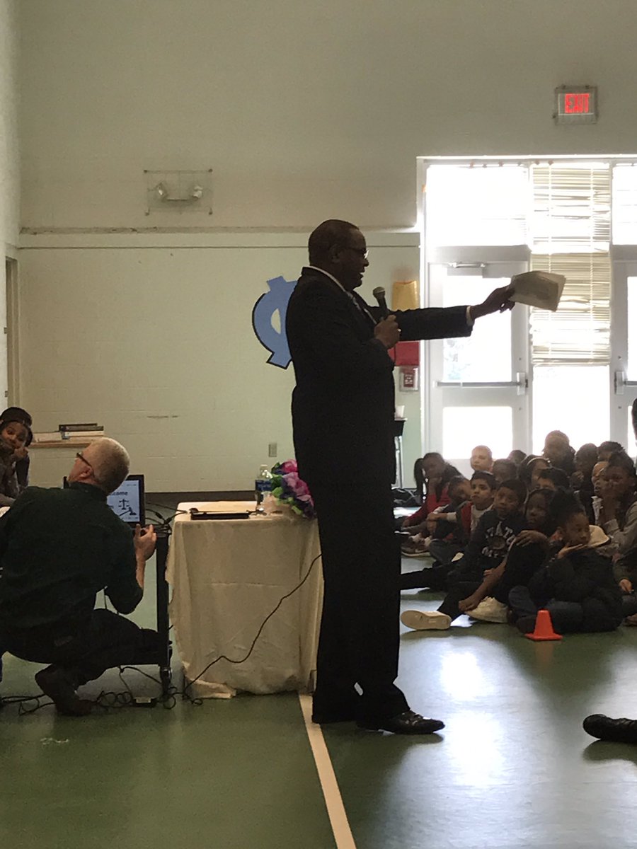 Judge Croom speaking to our students about INTEGRITY!