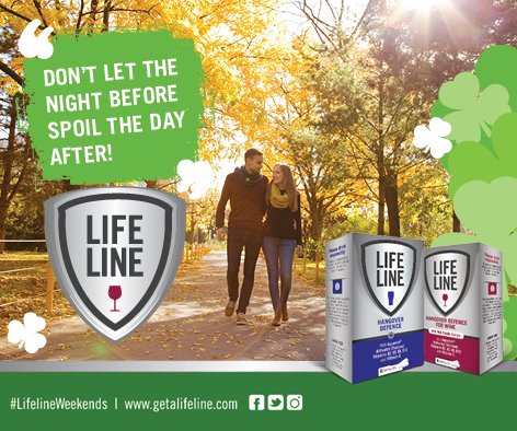 lifeline_hd's tweet photo. Don't let the night before spoil the day after with LifeLine Hangover Defence! #LifeLineWeekends #DrinkResponsibly https://t.co/IwEp11qHLe