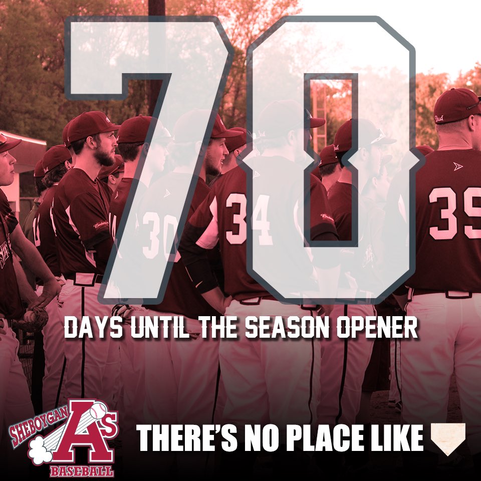 shebbaseball's tweet photo. 70 days until the A's start their quest for a @wslbaseball and a #NEWBL championship #ThisIsOurYear #GoAsGo https://t.co/AEEpylkWUM