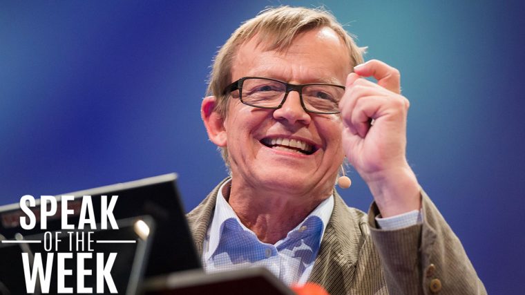 SpeakOfTheWeek's tweet photo. For making factual data mesmerising, entertaining, &amp; hopeful, we chose #DrHansRosling as our @SpeakOfTheWeek: https://t.co/s307pwQ2uh https://t.co/58K5LLv4lt