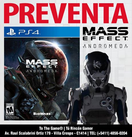 ToTheGameOk's tweet photo. PREVENTA EXCLUSIVA: MASS EFFECT ANDROMEDA PS4!!!! Podes tener el nuevo lanzamiento antes que nadie a solo $1130!
#MassEffectAndromeda #ps4 https://t.co/YlukOMXH66