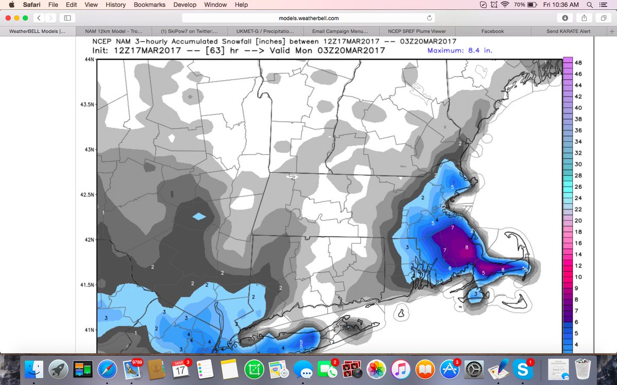 mike61400's tweet image. Amazing agreement from the NAM suite #not #forecastingnightmare
