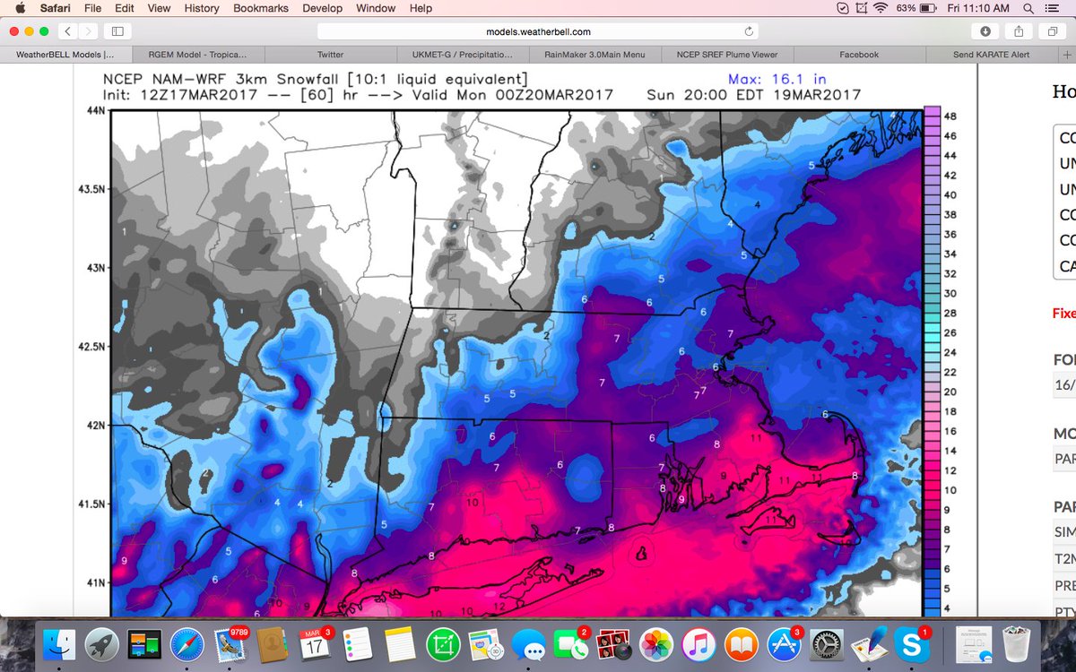 mike61400's tweet image. Amazing agreement from the NAM suite #not #forecastingnightmare