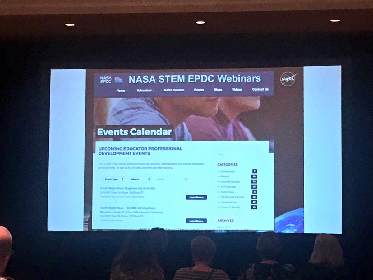 EduTweetOz's tweet photo. If you're into #space in #STEM, check our @NASA and their free webinars #ITEEA2017 https://t.co/yy53mZMzQJ