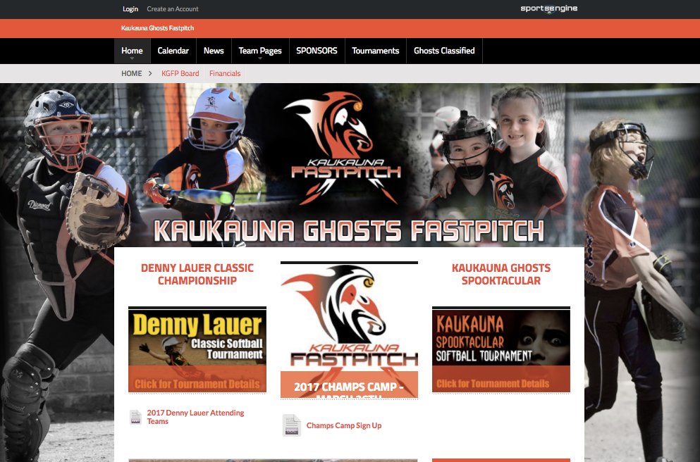 Now powering Kaukauna Ghosts Fastpitch! kaukaunaghostsfastpitch.com