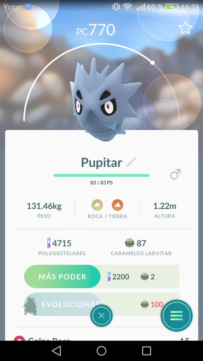 PokeGoMerida's tweet image. Esta mañana en Los Milagros, no pude avisar! Y de huevos Larvitar, Aerodactyl y Chansey.. Tengo otro para hoy! 🍀🍀 @MinguiBarrero @pokemistac