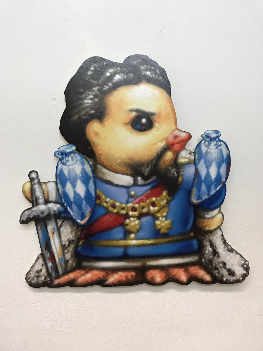 AC🌈AB king ludwig 2 nd of bavaria / watch out  for live painting in front of the entrance of buchheimmuseum