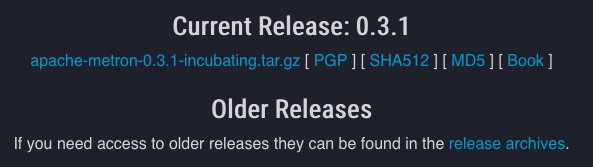 Apache Metron (incubating) 0.3.1 is now available! metron.apache.org/documentation/… 
More parsers, release specific docs &amp; more advanced Stellar