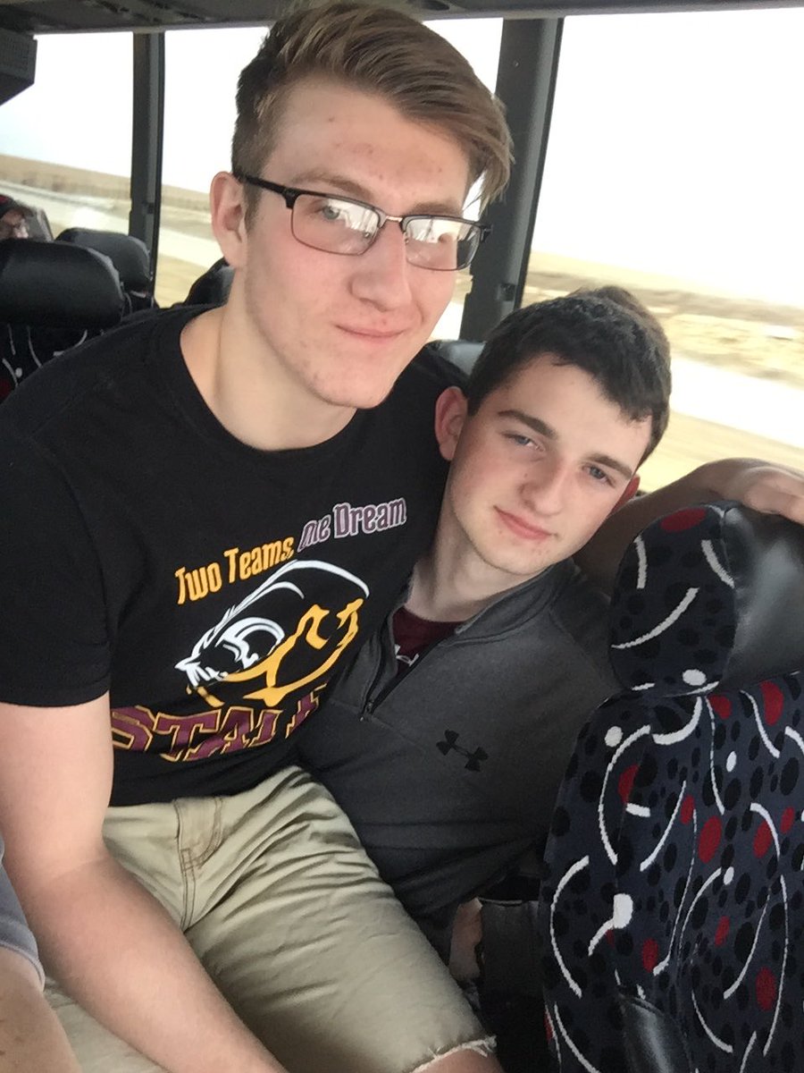 MustangBand305's tweet photo. When you spend too much time together at state basketball.... https://t.co/QBsVsbyEwd