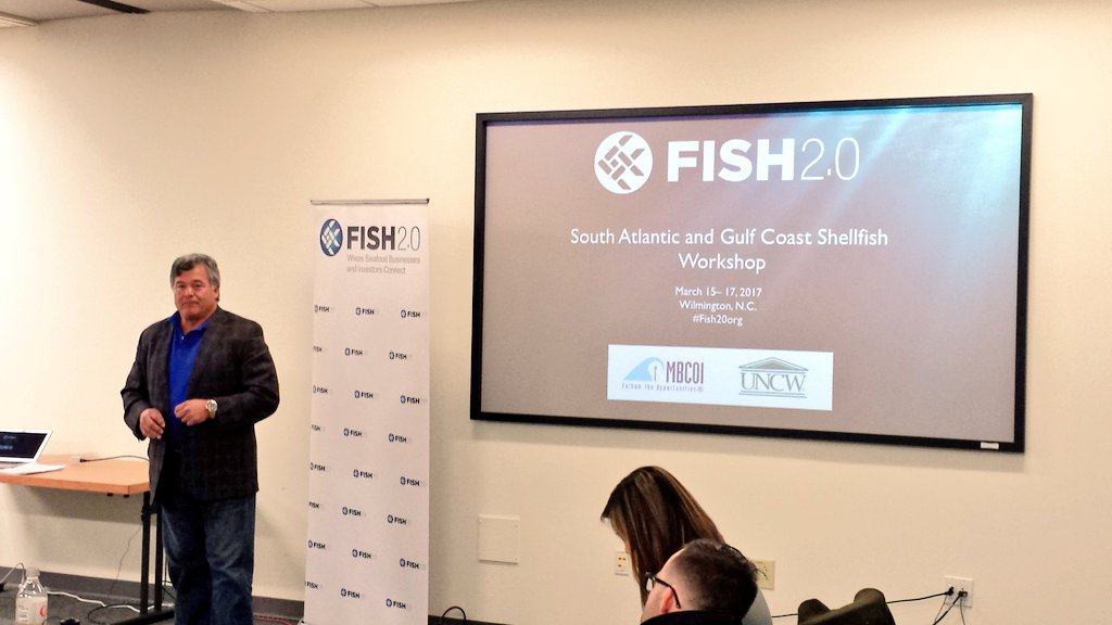 UNCW_CIE's tweet photo. Donald McMahon of Pensacola Bay Oyster Co. helps revitalize the bay's oyster industry & looks to develop a hatchery #fish20USShellfish https://t.co/tQQL5AAfwY