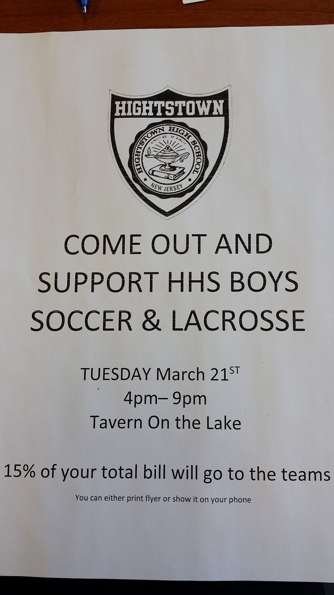 HHSRamsAthletic's tweet photo. Mark the date for a boys soccer/boys lacrosse combo fundraiser, see flyer attached 💙!! https://t.co/QCruS66PjX
