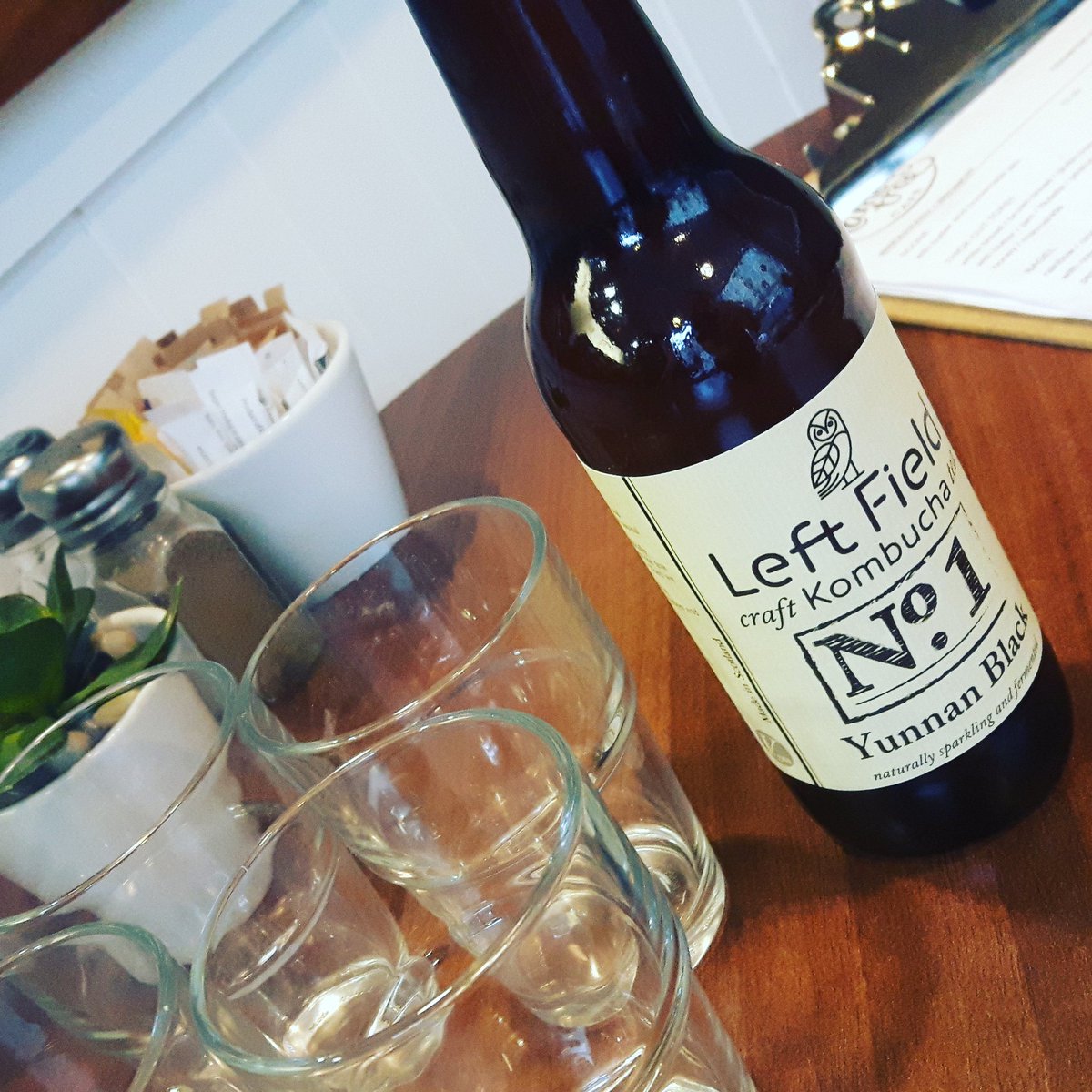 flame_cafe's tweet photo. It's here!@leftfieldbuch now available at The Flame Tree Cafe#theflametreecafe #dundee #kombucha #vegan #probiotic #healthy #fermented #tea https://t.co/uLQaruvjjn