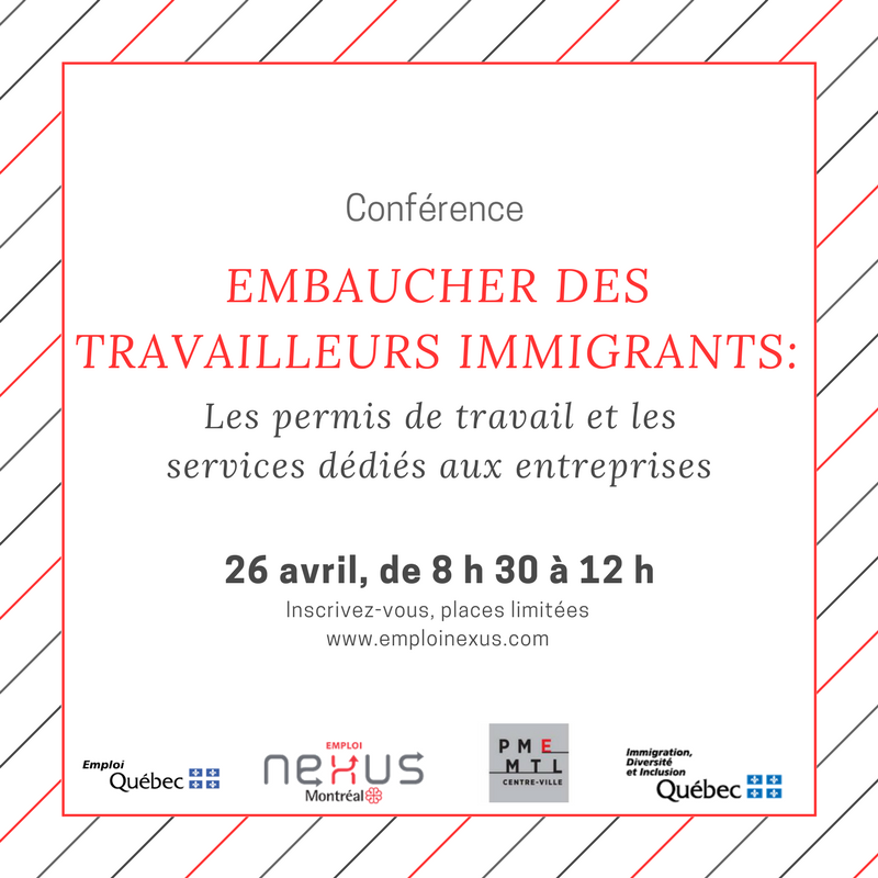 EmploiNexus's tweet photo. Les responsables RH et les directeurs des entreprises montréalaises sont invités à participer à cette conférence. https://t.co/7HauZc73sA