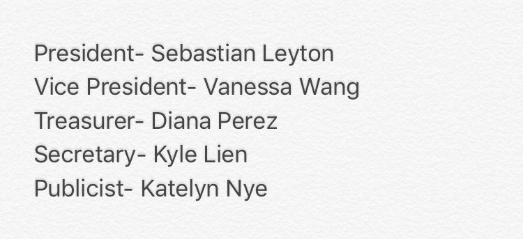 KeyClubLS's tweet image. CONGRATS TO THE NEW OFFICERS FOR THE 2017-2018 TERM!! Thanks to everyone who ran and for everyone who voted!
