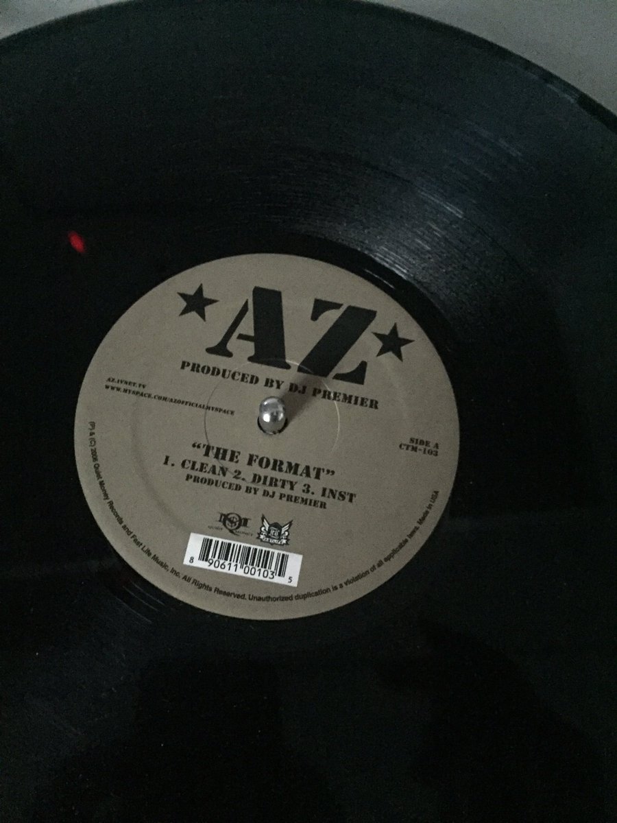 donfoxxx's tweet image. I'm glad I got my copy for a fair price cause when I see some prices people ask 4 this dope 12" 🙈😳! #TheFormat @REALDJPREMIER @quietAZmoney