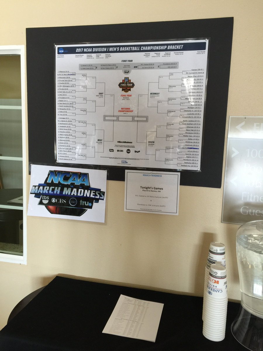 CWARDMORE's tweet image. #BracketChallenge #marchmadness #IHGREWARDS How is your bracket looking?  Ours is on point!!!