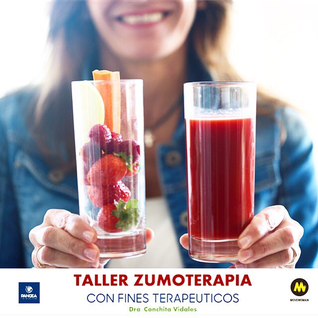 nutrimedic_'s tweet photo. Taller #zumoterapia organizado por @movewomanes e impartido por @ConchitaVidales #PANGEA The Travel Store 24 de Marzo 19.00 Ppe Vergara 26 https://t.co/vhxrKJjRRs
