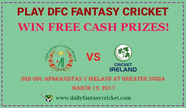 Cric_fantasy's tweet photo. #AFGvIRE #3rdODI - Enter lineups in Freebie &amp; WIN Free Cash @DFantasyCricket!! https://t.co/1bpx4Sroug
#DFC #FantasyCricket #WinFreeCash https://t.co/XpTasqICwY