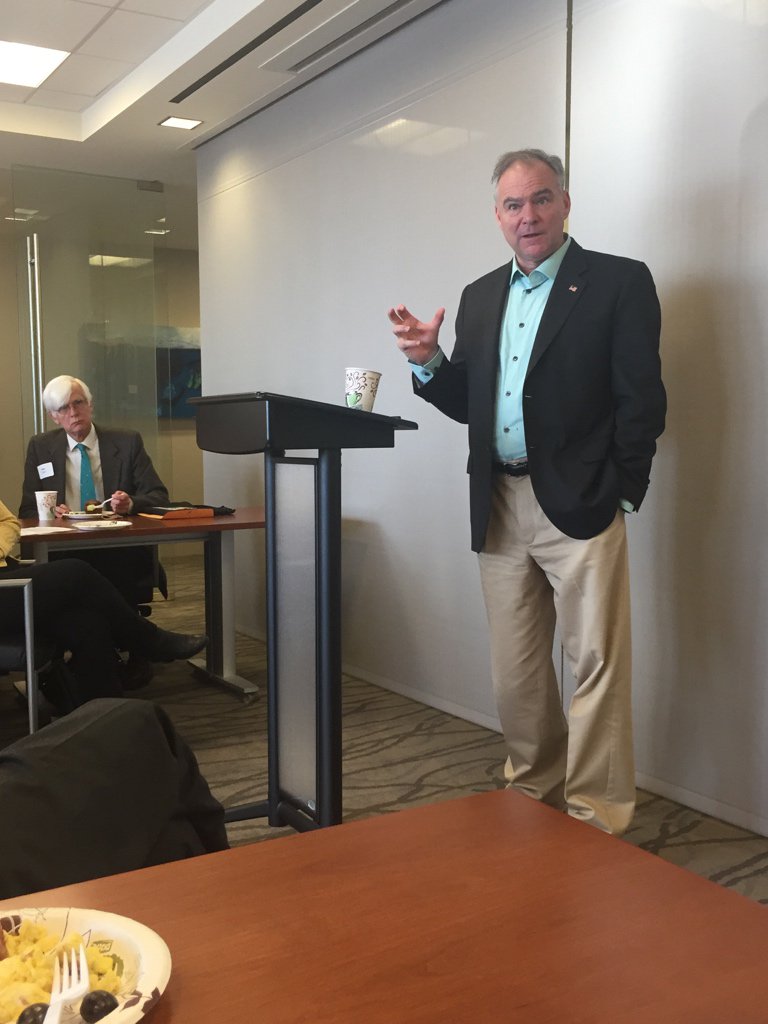 Senator <a href="/TimKaine/">Tim Kaine</a>, our rightful Vice President, in San Francisco today discussing his plans for the future. #StillWithTim #StillWithHer