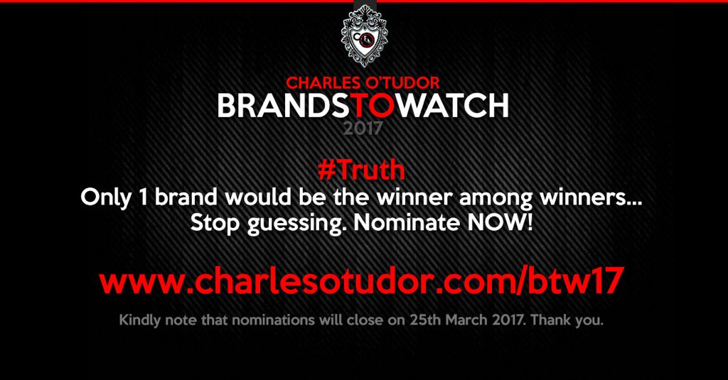charlesOTudor's tweet photo. #BRANDSTOWATCH2017... https://t.co/O1uaYVIZHU