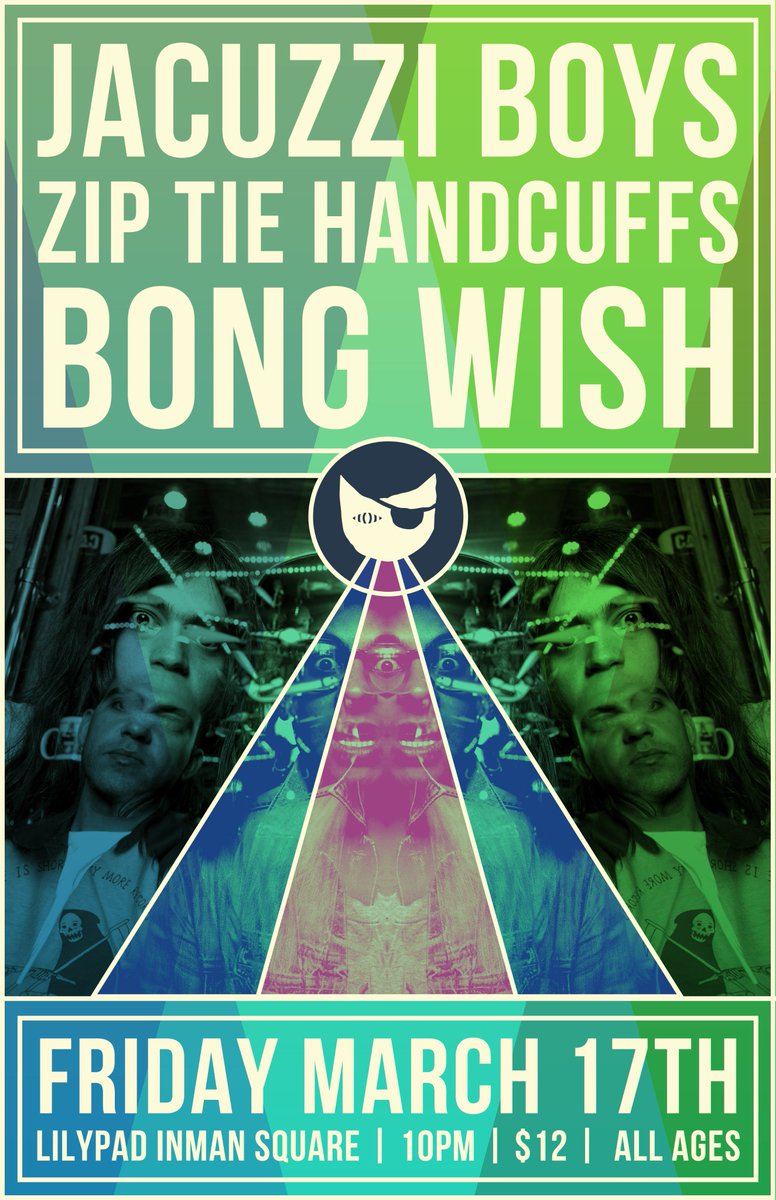 TONIGHT - <a href="/JacuzziBoys/">Jacuzzi Boys</a> // <a href="/ZipTieHandcuffs/">Zip-Tie Handcuffs</a> // Bong Wish at <a href="/lilypadinman/">The Lilypad</a>! 10PM, all ages.  bit.ly/2kIHejS