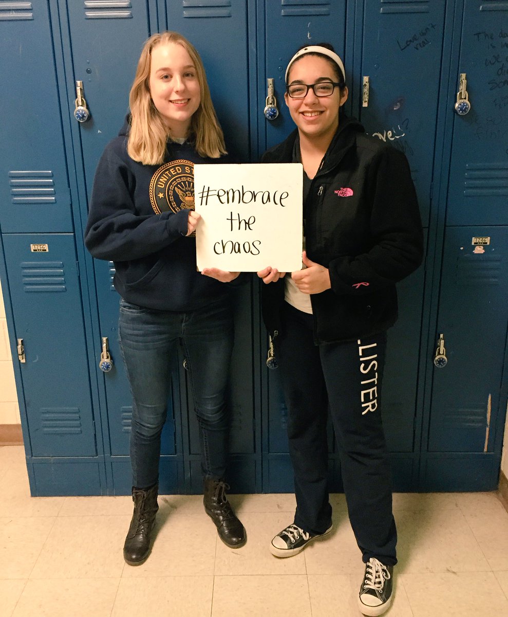 PitchforkMHS's tweet photo. I #embracethechaos by... "thinking about the good things that are going to happen after, I find something to look forward to." https://t.co/AIfxpKyy9H