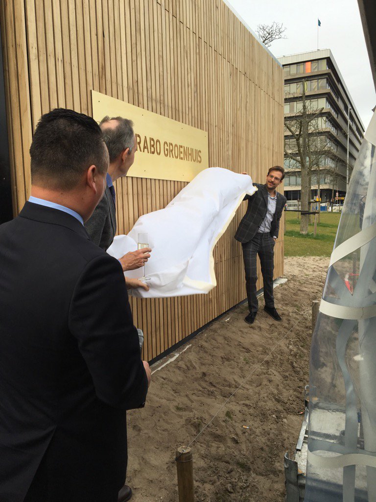 Het Rabo GroenHuis is zojuist officieel geopend door wethouder Paulus Jansen!