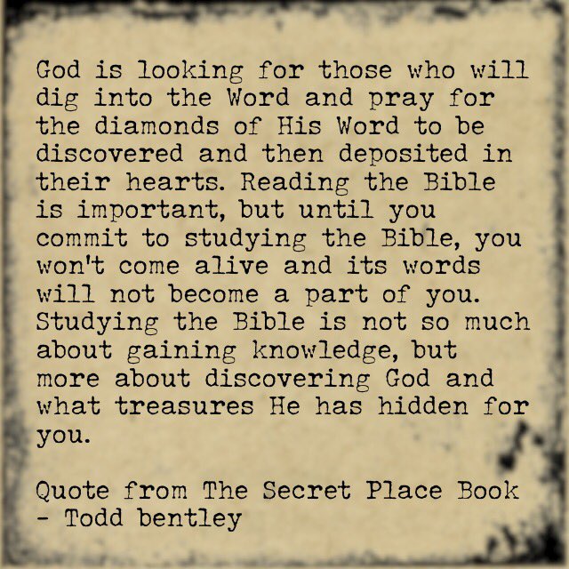 IamToddBentley's tweet photo. #greatquote! #secretplacebookpreorder https://t.co/9VfMsbo4yZ