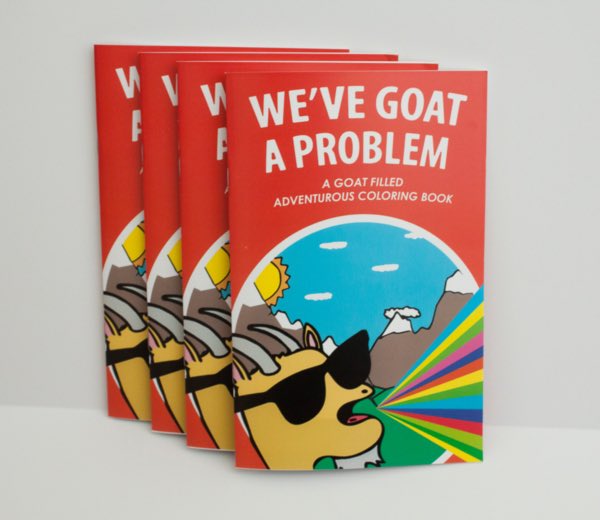 YouGoatMail's tweet photo. Giving away 3 goat filled coloring books! 🐐

-RT to enter
-3 Winners picked on Sunday March 19th at 8pm eastern 
https://t.co/kti0Qh24Se https://t.co/MHYNfemac8